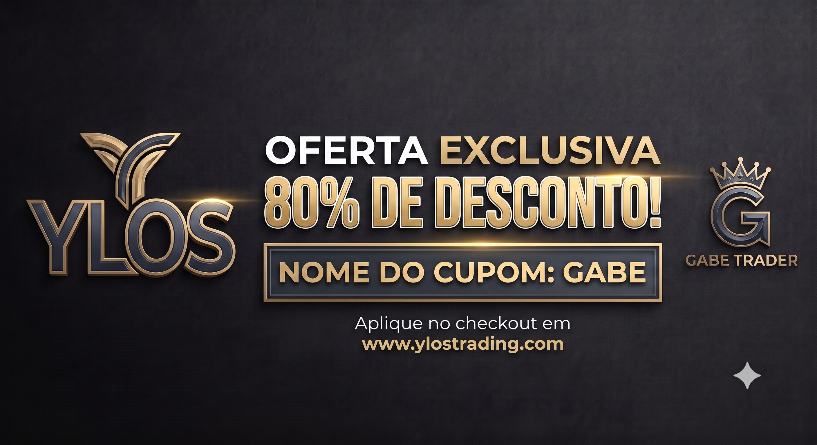 Ylos Trading — Oferta exclusiva 80% de desconto com cupom GABE em ylostrading.com